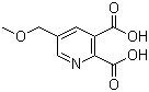 结构式 CAS# 143382-03-0, 5-甲氧基甲基-2,3-吡啶二羧酸