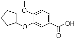 结构式 CAS# 144036-17-9, 3-环戊基氧基-4-甲氧基苯甲酸