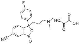 structure of CAS# 1440961-11-4, Citalopram EP Impurity C Oxalate;3-Oxocitalopram oxalate;1-[3-(dimethylamino)propyl]-1-(4-fluorophenyl)-3-oxo-2-benzofuran-5-carbonitrile;oxalic acid
