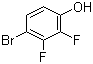 structure of CAS# 144292-32-0, 4-Bromo-2,3-difluorophenol;2,3-Difluoro-4-bromophenol