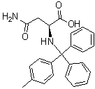 structure of CAS# 144317-20-4, N-[(4-Methylphenyl)diphenylmethyl]-L-asparagine