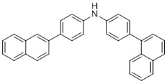 structure of CAS# 1446448-95-8, 4-(1-Naphthalenyl)-N-[4-(2-naphthalenyl)phenyl]benzenamine