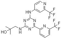 结构式 CAS# 1446502-11-9, Enasidenib
