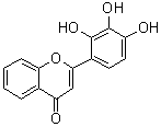 structure of CAS# 144707-18-6, 2-(2,3,4-Trihydroxyphenyl)-4H-1-benzopyran-4-one