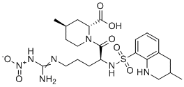 structure of CAS# 1448301-07-2, Argatroban Impurity 38;(2R,4R)-1-[(2S)-5-[[Amino(nitramido)methylidene]amino]-2-[(3-methyl-1,2,3,4-tetrahydroquinolin-8-yl)sulfonylamino]pentanoyl]-4-methylpiperidine-2-carboxylic acid