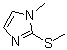 structure of CAS# 14486-52-3, 1-Methyl-2-(methylthio)imidazole;2-Methylthio-3-methylimidazole