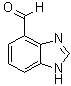 1H-Benzimidazole-4-carboxaldehyde molecular structure (CAS 144876-36-8)