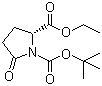 structure of CAS# 144978-12-1, N-Boc-L-pyroglutamic acid ethyl ester