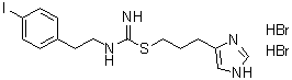 [2-(4-Iodophenyl)ethyl]carbamimidothioic acid 3-(1H-imidazol-4-yl)propyl ester dihydrobromide molecular structure (CAS 145196-87-8)