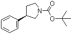 structure of CAS# 145549-11-7, (R)-1-Boc-3-Phenylpyrrolidine