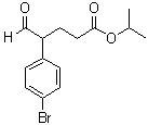 4-溴-gamma-甲酰基苯丁酸异丙酯分子结构 (CAS 1476776-40-5)