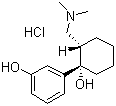 (+)-O-去甲基曲马多盐酸盐分子结构 (CAS 148262-77-5)