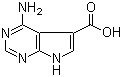4-Amino-7H-pyrrolo[2,3-d]pyrimidine-5-carboxylic acid molecular structure (CAS 1488-48-8)