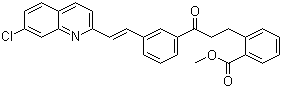 structure of CAS# 149968-11-6, Methyl (E)-2-[3-[3-[2-(7-chloro-2-quinolinyl)ethenyl]phenyl]-3-oxopropyl]benzoate;(E)-2-[3-[3-[2-(7-Chloro-2-quinolinyl)ethenyl]phenyl]-3-oxopropyl]benzoic acid methyl ester