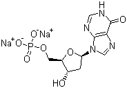 结构式 CAS# 14999-52-1, 2'-脱氧肌苷-5'-磷酸二钠