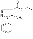 结构式 CAS# 15001-11-3, 5-氨基-1-(4-甲基苯基)-1H-吡唑-4-羧酸乙酯