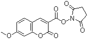 结构式 CAS# 150321-92-9, 7-甲氧基香豆素-3-羧酸琥珀酰亚胺酯