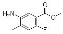 structure of CAS# 1504965-88-1, 5-Amino-2-fluoro-4-methylbenzoic acid methyl ester;Methyl 5-amino-2-fluoro-4-methylbenzoate