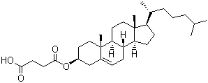 structure of CAS# 1510-21-0, Cholesteryl hemisuccinate;3beta-Hydroxy-5-cholestene 3-hemisuccinate; 5-Cholesten-3beta-ol 3-hemisuccinate; Cholesteryl hydrogen succinate