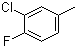 structure of CAS# 1513-25-3, 3-Chloro-4-fluorotoluene