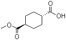 结构式 CAS# 15177-67-0, 反式-1,4-环己烷二甲酸单甲酯