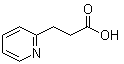 structure of CAS# 15197-75-8, 2-Pyridinepropanoic acid;3-(2-Pyridinyl)propanoic acid; 3-(2-Pyridyl)propionic acid; 3-(Pyridin-2-yl)propionic acid