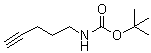 structure of CAS# 151978-50-6, N-(Pent-4-ynyl)carbamic acid tert-butyl ester;tert-Butyl (4-pentynyl)carbamate