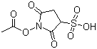 1-Acetyloxy-2,5-dioxopyrrolidine-3-sulfonic acid molecular structure (CAS 152305-87-8)