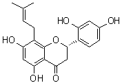 结构式 CAS# 152464-78-3, 勒奇黄烷酮 G