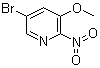 structure of CAS# 152684-26-9, 5-Bromo-3-methoxy-2-nitro-pyridine;3-Bromo-5-methoxy-6-nitropyridine