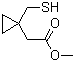 structure of CAS# 152922-73-1, Methyl 1-(Mercaptomethyl)cyclopropaneacetate