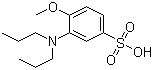 structure of CAS# 153086-37-4, 3-(Dipropylamino)-4-methoxybenzenesulfonic acid;2-(N,N-Dipropyl)aminoanisole-4-sulfonic acid