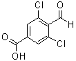 structure of CAS# 153203-80-6, 3,5-Dichloro-4-formylbenzoic acid