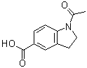结构式 CAS# 153247-93-9, N-乙酰基吲哚啉-5-羧酸