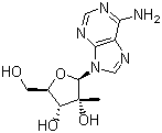 structure of CAS# 15397-12-3, 2'-C-Methyladenosine