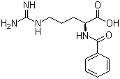 结构式 CAS# 154-92-7, N-苯甲酰基-L-精氨酸