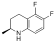 (S)-5,6-二氟-2-甲基-1,2,3,4-四氢喹啉分子结构 (CAS 154357-38-7)
