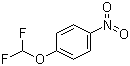 structure of CAS# 1544-86-1, 4-(Difluoromethoxy)nitrobenzene;Difluoromethyl 4-nitrophenyl ether; p-Nitrophenyl difluoromethyl ether; alpha,alpha-Difluoro-p-nitroanisole