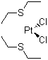 structure of CAS# 15442-57-6, cis-Dichlorobis(diethylsulfide)platinum(II);cis-Bis(diethylsulfide)platinum(II) chloride