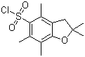 structure of CAS# 154445-78-0, 2,2,4,6,7-Pentamethyldihydrobenzofuran-5-sulfonyl chloride;Pbf-Cl