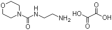 structure of CAS# 154467-16-0, N-(2-Aminoethyl)-4-morpholinecarboxamide ethanedioate