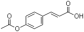 结构式 CAS# 15486-19-8, 4-乙酰氧基肉桂酸
