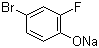 structure of CAS# 154868-20-9, 4-Bromo-2-fluorophenol sodium salt