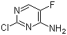 4-氨基-2-氯-5-氟嘧啶分子结构 (CAS 155-10-2)