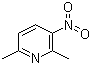 structure of CAS# 15513-52-7, 2,6-Dimethyl-3-nitropyridine