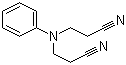 structure of CAS# 1555-66-4, N,N-Bis(cyanoethyl)aniline;3,3'-(Phenylimino)bispropiononitrile