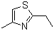 structure of CAS# 15679-12-6, 2-Ethyl-4-methyl thiazole;2-Ethyl-4-methylthiazole