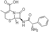头孢氨苄分子结构 (CAS 15686-71-2)