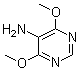 structure of CAS# 15846-15-8, 4,6-Dimethoxy-5-pyrimidineamine;5-Amino-4,6-dimethoxypyrimidine