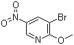 structure of CAS# 15862-50-7, 3-Bromo-2-methoxy-5-nitropyridine